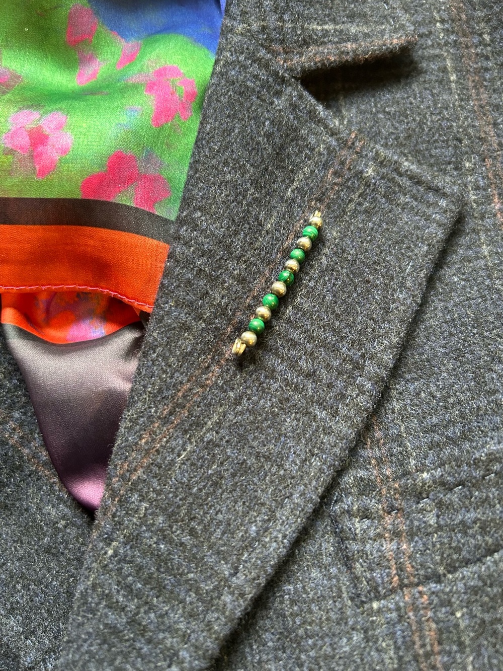 Iconic #Tiffany&Co pin. Sterling Silver and Malachite! Timeless Historic Classic